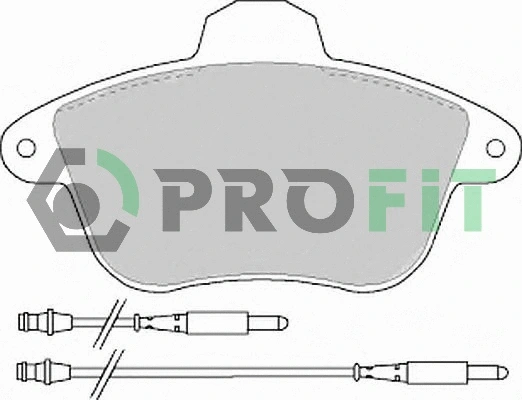 Kit de plaquettes de frein, frein à disque PROFIT 5000-0746