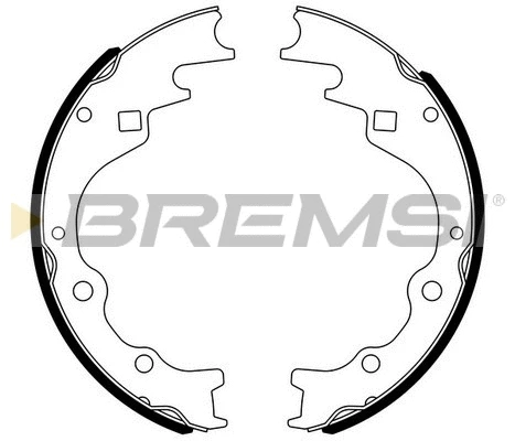 Jeu de mâchoires de frein BREMSI GF0787