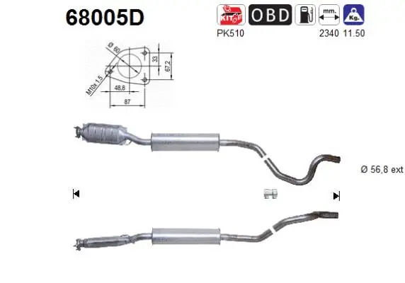 Catalyseur AS 68005D