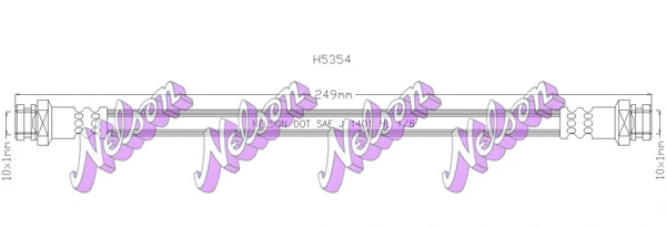 Flexible de frein KAWE H5354