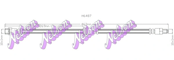 Flexible de frein KAWE H6487