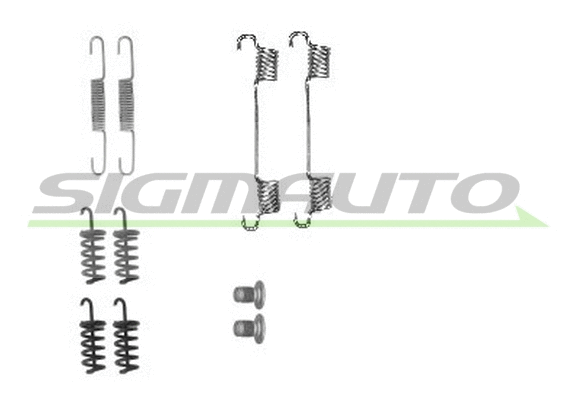 Kit d'accessoires, mâchoire de frein SIGMAUTO SK0874