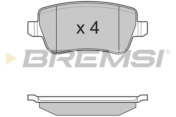 Kit de plaquettes de frein, frein à disque BREMSI BP3227