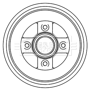 Tambour de frein BORG & BECK BBR7242