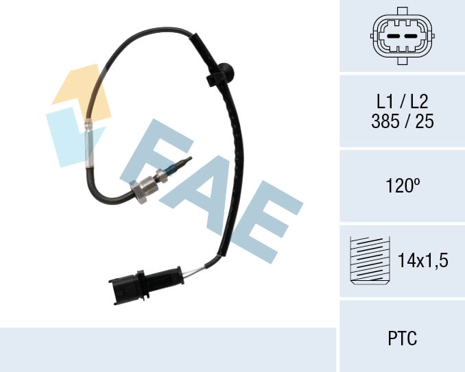 Capteur, température des gaz FAE 68096