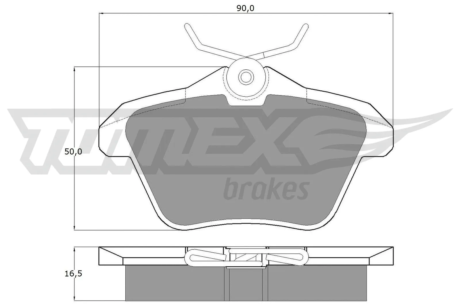 Kit de plaquettes de frein, frein à disque TOMEX Brakes TX 12-68