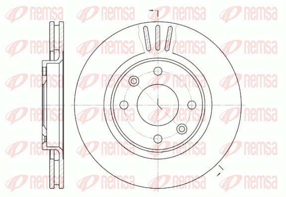 Disque de frein REMSA 6603.10