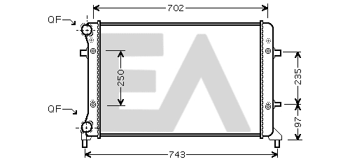 Radiateur, refroidissement du moteur EACLIMA 31R77110