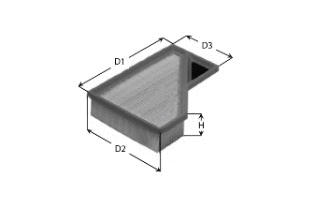 Filtre à air CLEAN FILTERS MA3188