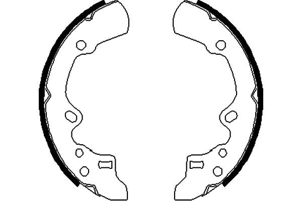 Jeu de mâchoires de frein KAVO PARTS KBS-5419