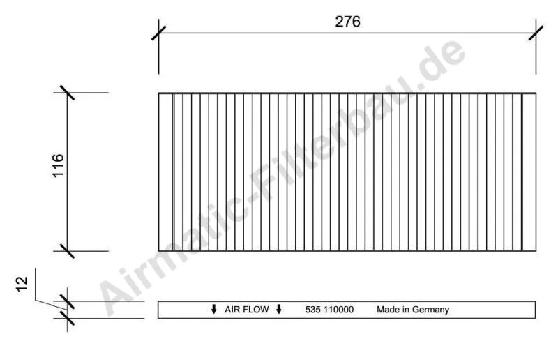 Filtre, air de l'habitacle AIRMATIC Filterbau IF0535