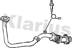 Tuyau d'échappement KLARIUS 301366