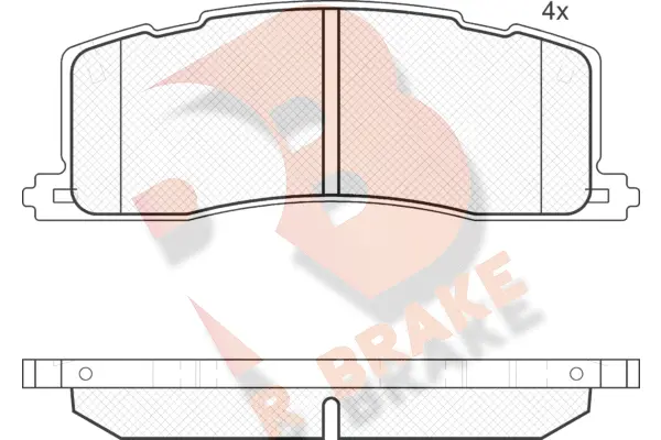 Kit de plaquettes de frein, frein à disque R BRAKE RB1817