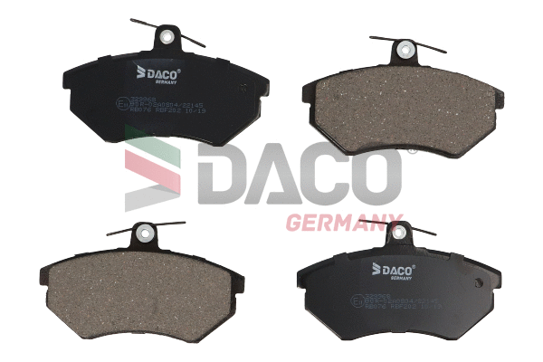 Kit de plaquettes de frein, frein à disque DACO Germany 329968
