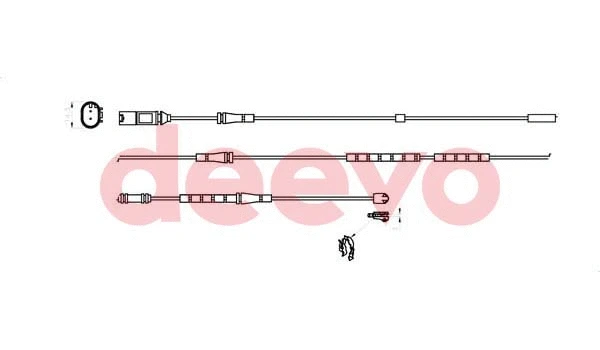 Contact d'avertissement, usure des plaquettes de frein DEEVO BW14800