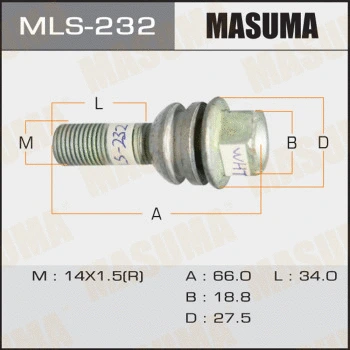Vis de roue MASUMA MLS-232