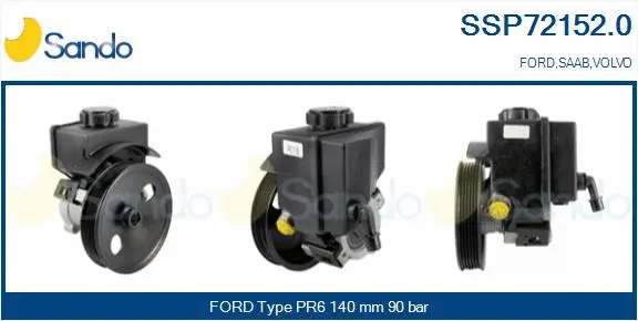 Pompe hydraulique, direction SANDO SSP72152.0