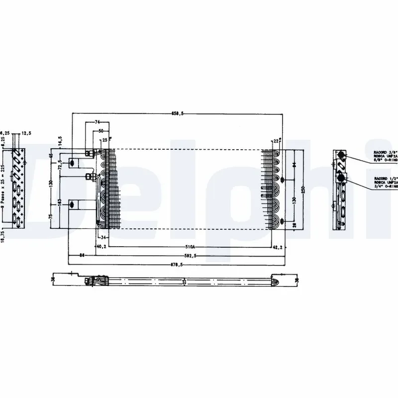 Condenseur, climatisation DELPHI TSP0225165