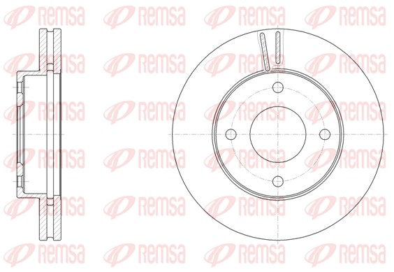 Disque de frein REMSA 61532.10