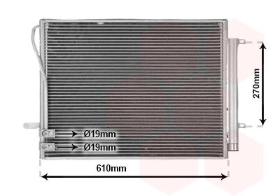 Condenseur, climatisation VAN WEZEL 58015714