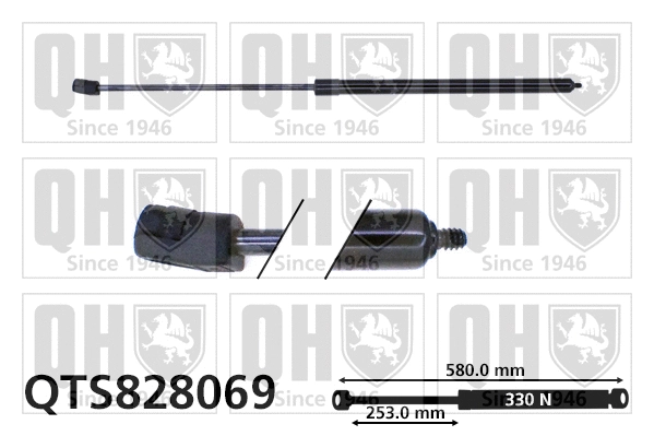 Vérin, capot-moteur QUINTON HAZELL QTS828069