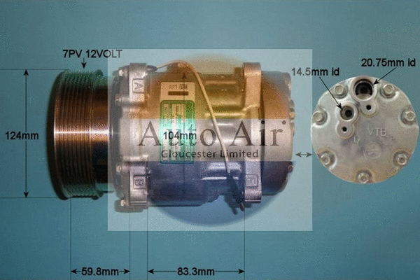 Compresseur, climatisation AUTO AIR GLOUCESTER 14-2071