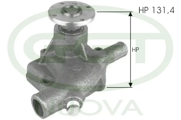 Pompe à eau, refroidissement du moteur GGT PA12331