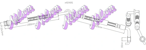 Flexible de frein KAWE H5995