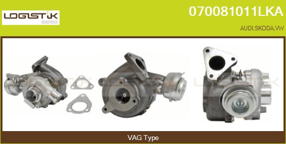 Turbocompresseur, suralimentation LGK 070081011LKA