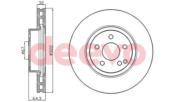 Disque de frein DEEVO BD24180