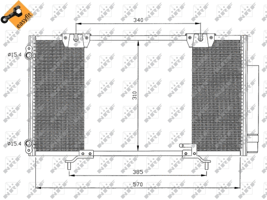 Condenseur, climatisation NRF 35337
