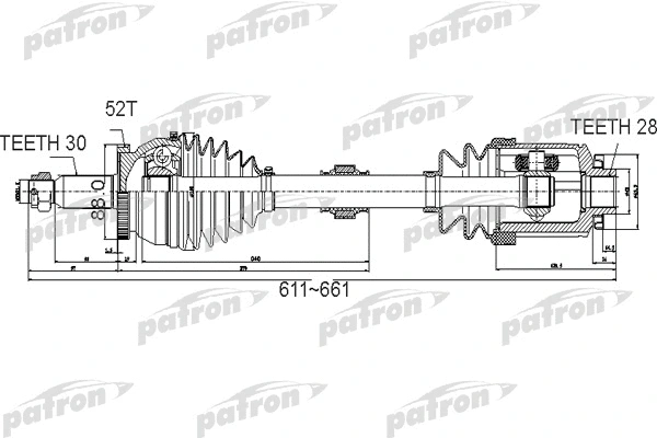 Arbre de transmission PATRON PDS0501