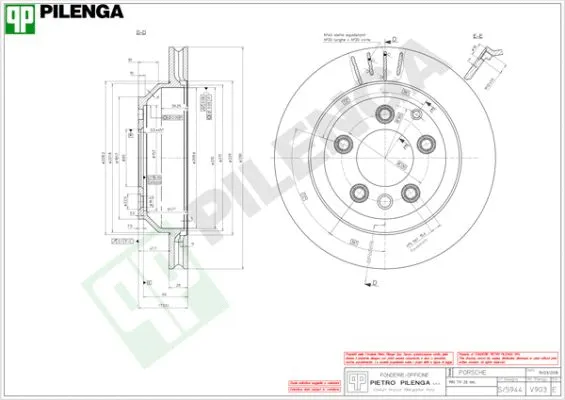 Disque de frein PILENGA V903