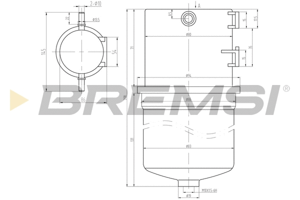 Filtre à carburant BREMSI FE0788