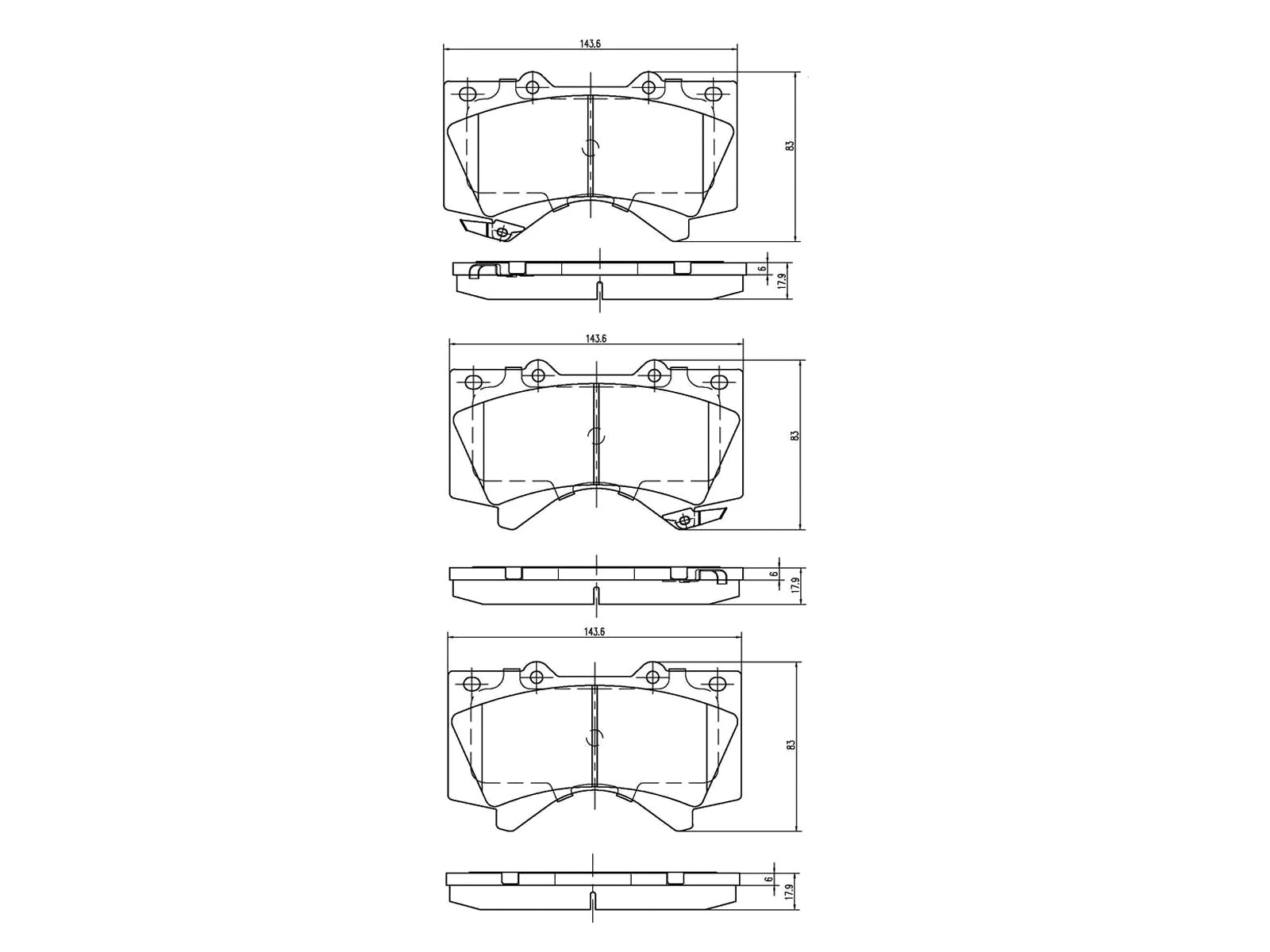 Kit de plaquettes de frein, frein à disque A.Z. Meisterteile AZMT-44-022-1333