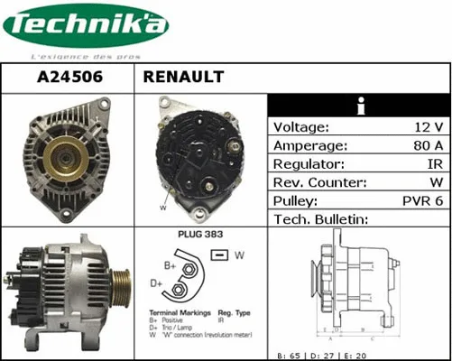 Alternateur Technika A24506