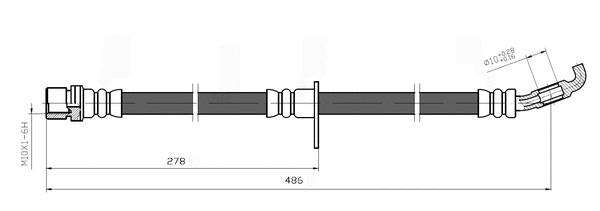 Flexible de frein National NBH6043