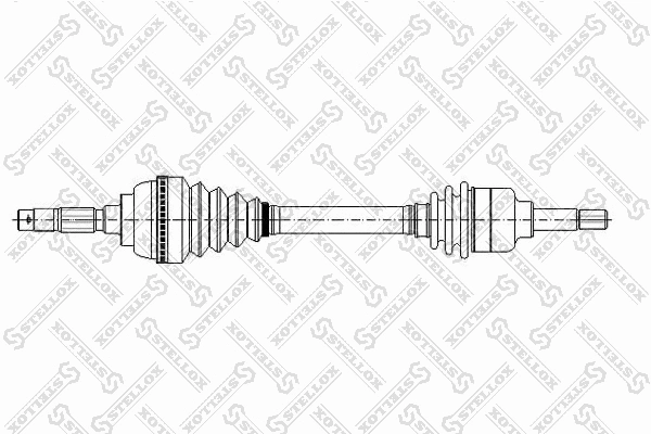 Arbre de transmission STELLOX 158 1052-SX