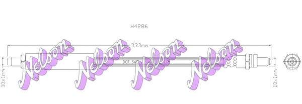 Flexible de frein KAWE H4286