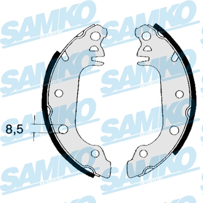 Jeu de mâchoires de frein SAMKO 84710