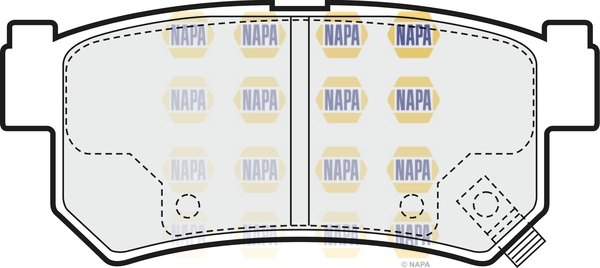 Kit de plaquettes de frein, frein à disque NAPA NBP1866