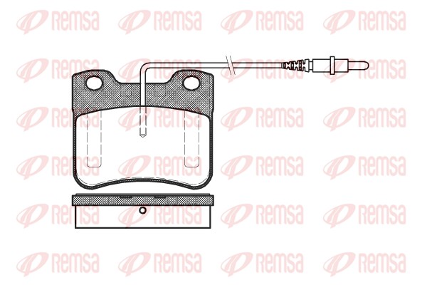 Kit de plaquettes de frein, frein à disque REMSA 0247.24