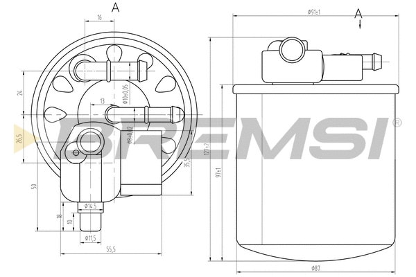 Filtre à carburant BREMSI FE0385