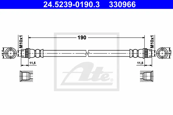 Flexible de frein ATE-APAC 24.5239-0190.3