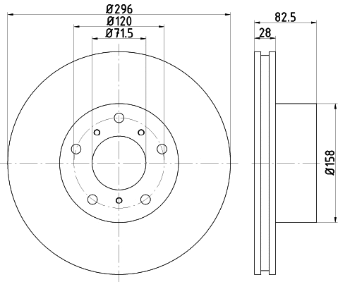 Disque de frein MINTEX MDC2471