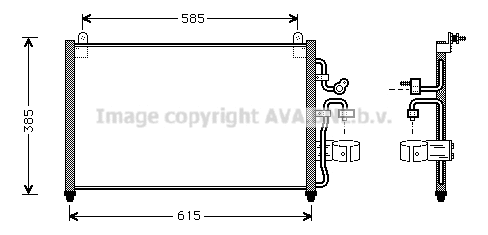 Condenseur, climatisation PRASCO DW5013