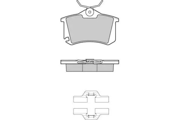 Kit de plaquettes de frein, frein à disque E.T.F. 12-1175