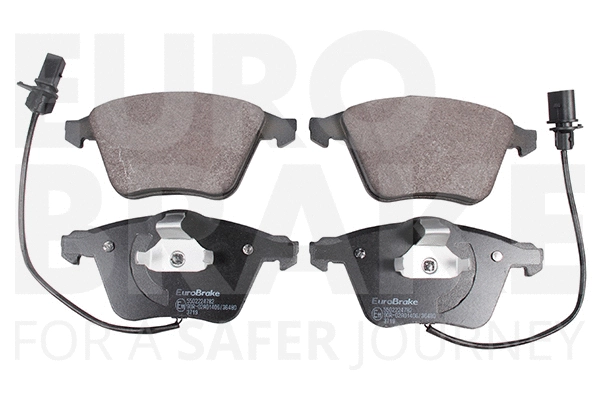 Kit de plaquettes de frein, frein à disque EUROBRAKE 5502224782