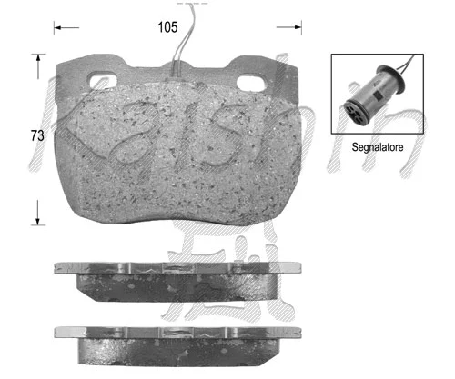 Kit de plaquettes de frein, frein à disque KAISHIN FK5285
