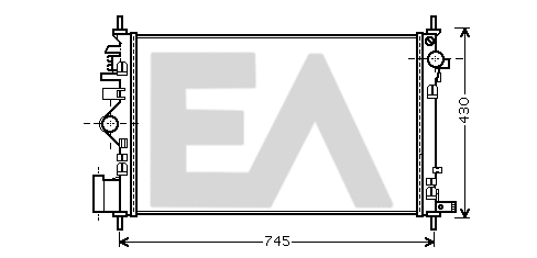 Radiateur, refroidissement du moteur EACLIMA 31R54224